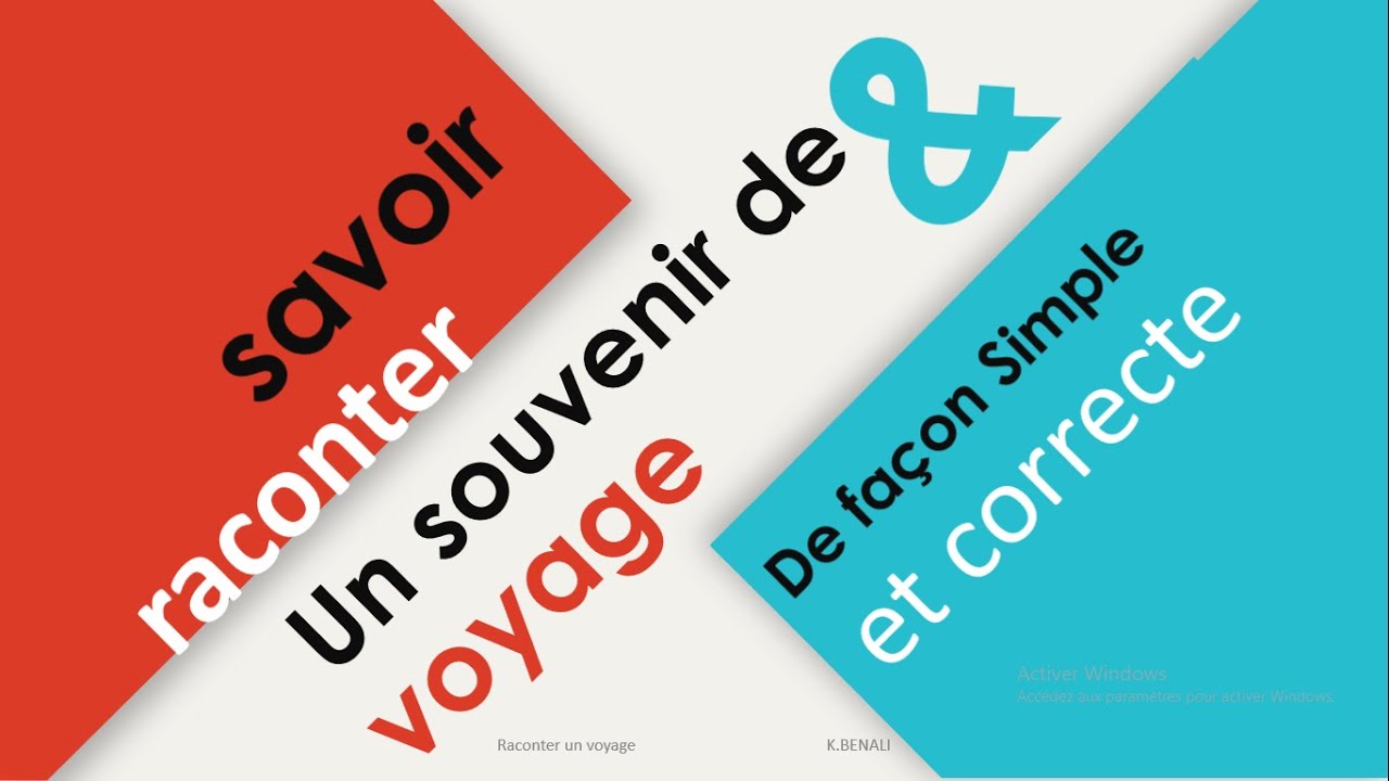 Raconter un voyage