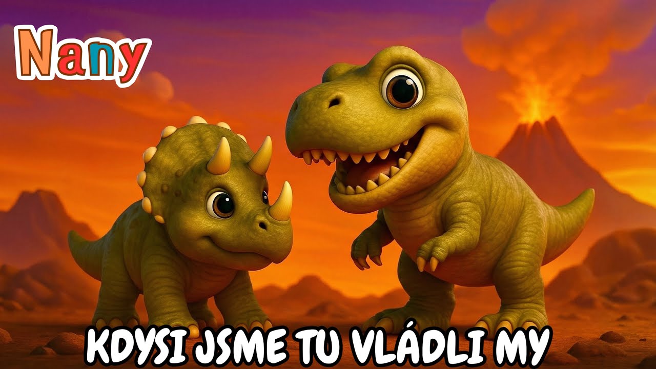 Kdysi jsme tu vládli my - dětská písnička o dinosaurech jako tyranosaurus, brontosaurus a další