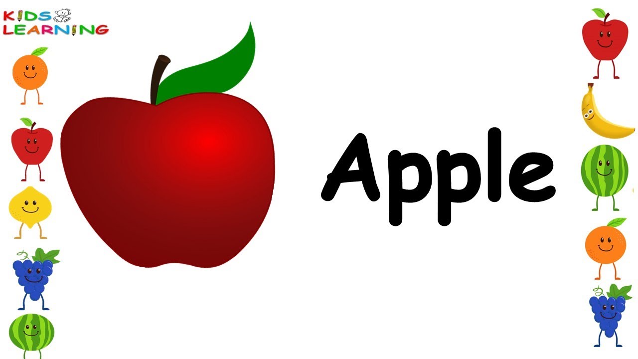 Fruits Name I Fruits name with spelling pictures I fruits name I Learn Fruits Name with Spellings
