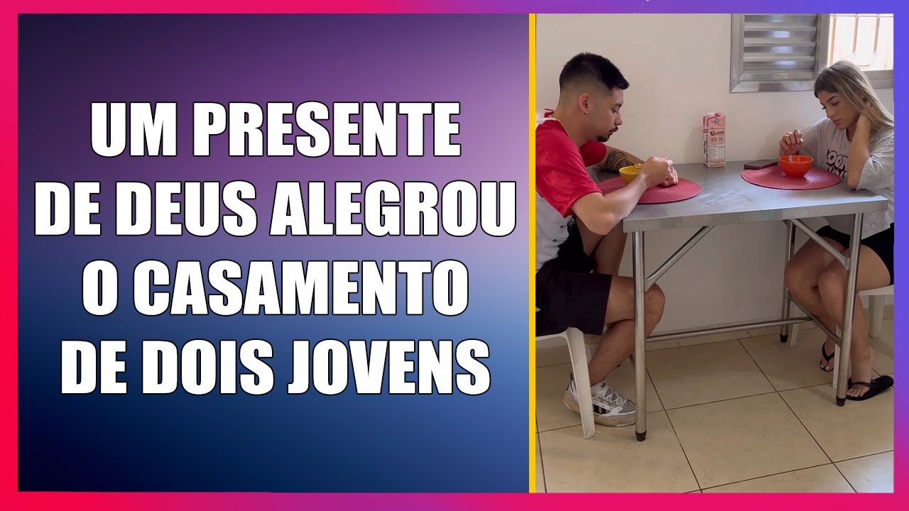 Um presente de Deus alegrou o casamento de dois jovens.