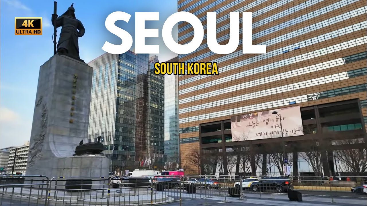 Gwanghwamun Square in SEOUL South Korea | Seoul City Walk