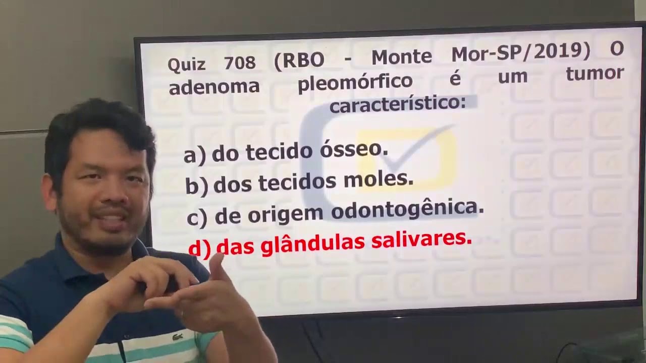 Adenoma Pleomórfico - Quiz #708 CD Concursos. Banca Rbo.