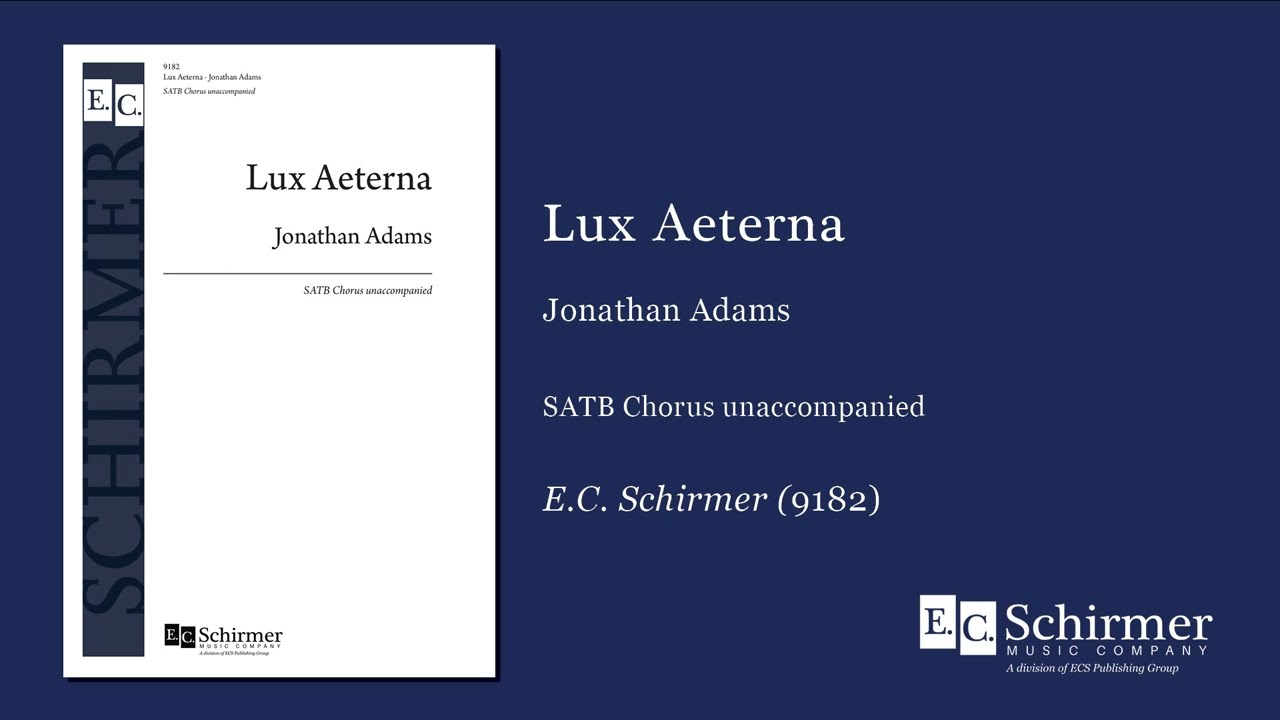 Lux Aeterna by Jonathan Adams - Scrolling Score