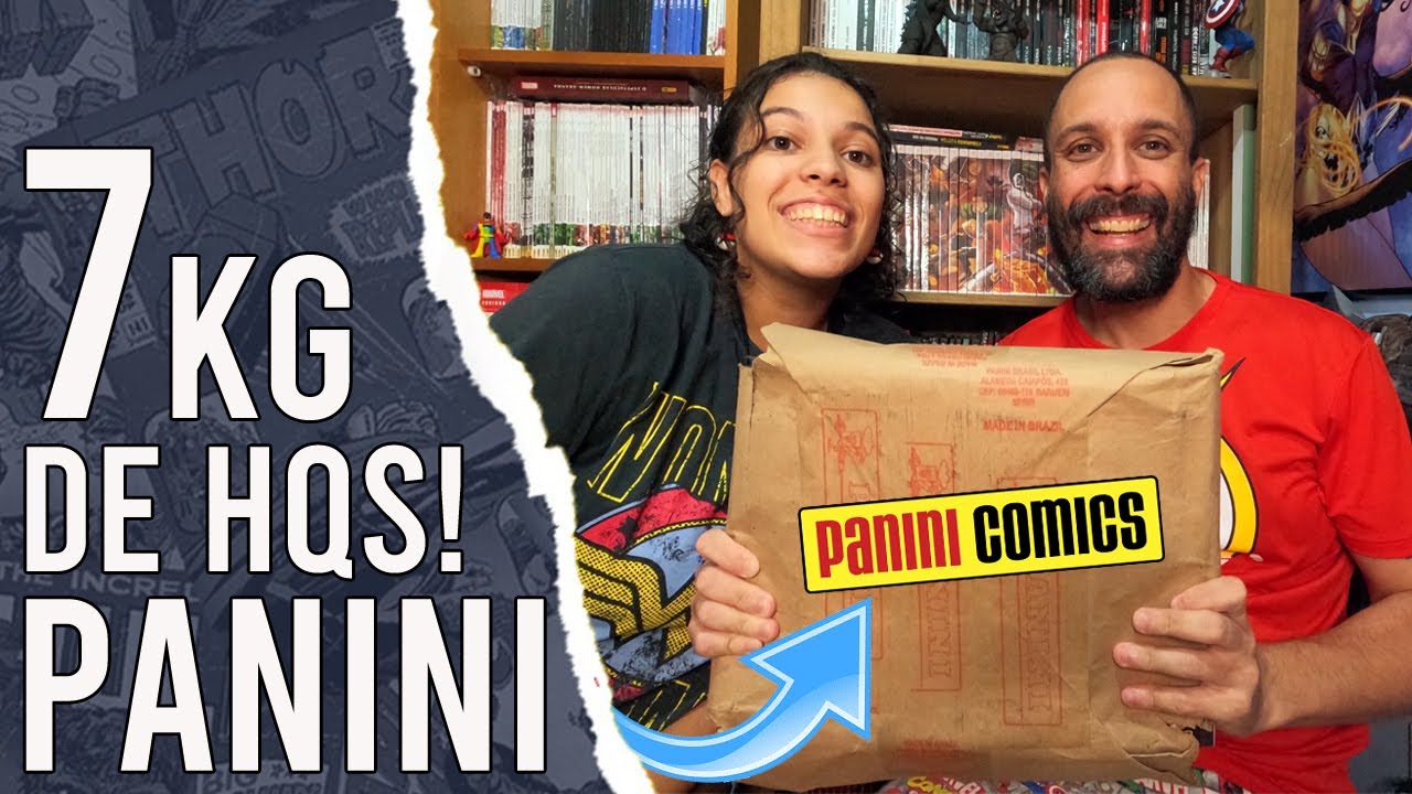 RECEBIDOS @PaniniBrasilOficial: 7 Kg de quadrinhos!!! Ficamos muito felizes!!!