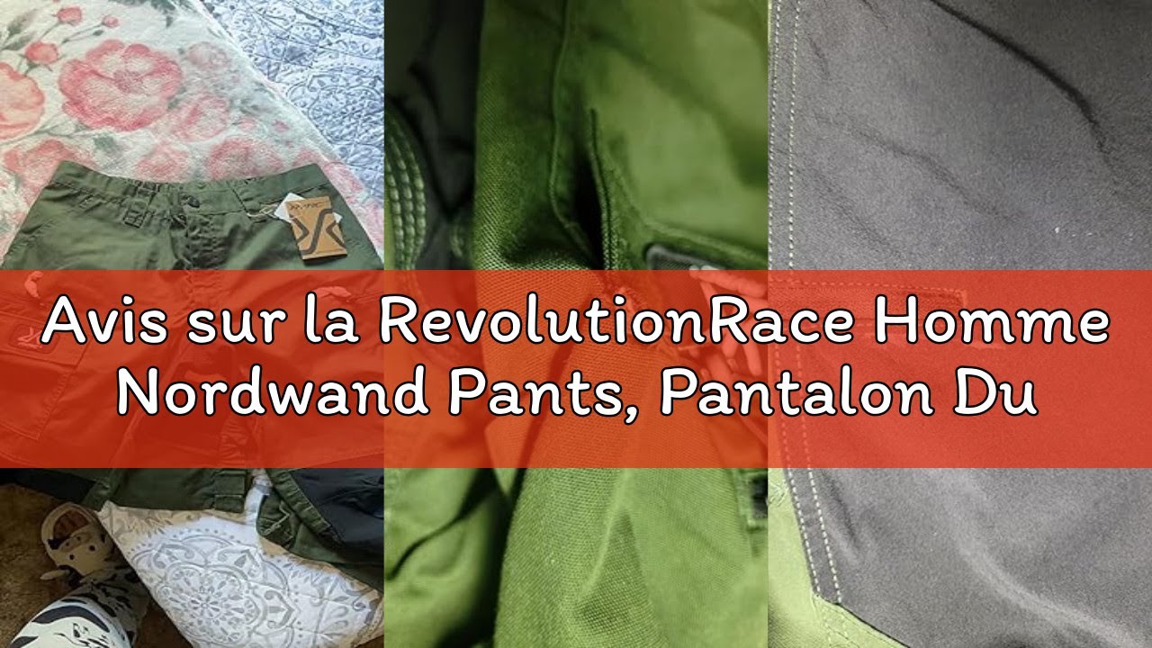 Avis sur la RevolutionRace Homme Nordwand Pants, Pantalon Durable pour la randonnée et Autres activi