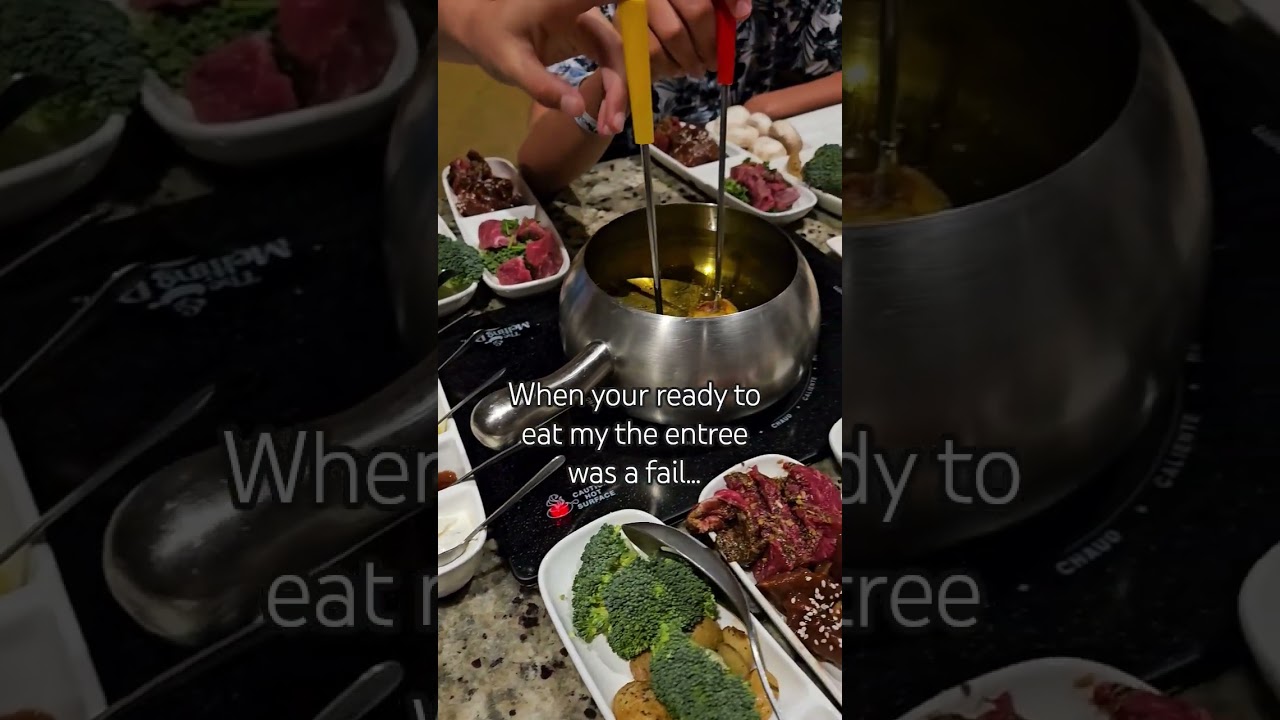 The Melting Pot was fun, but skip the entree...#meltingpot #dallas #food #dinner