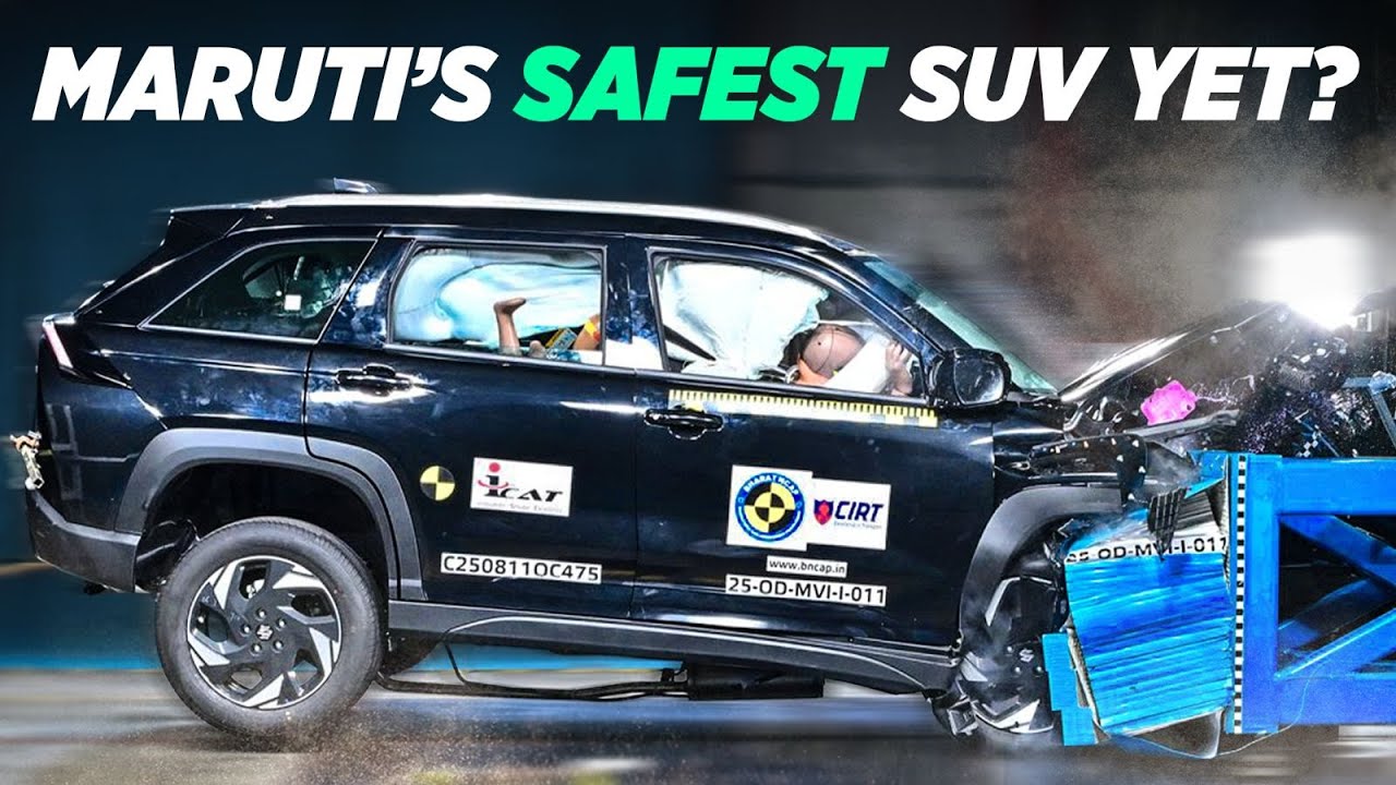 Maruti Suzuki Victoris SMASHES Safety Tests! | Near-Perfect Bharat NCAP Score