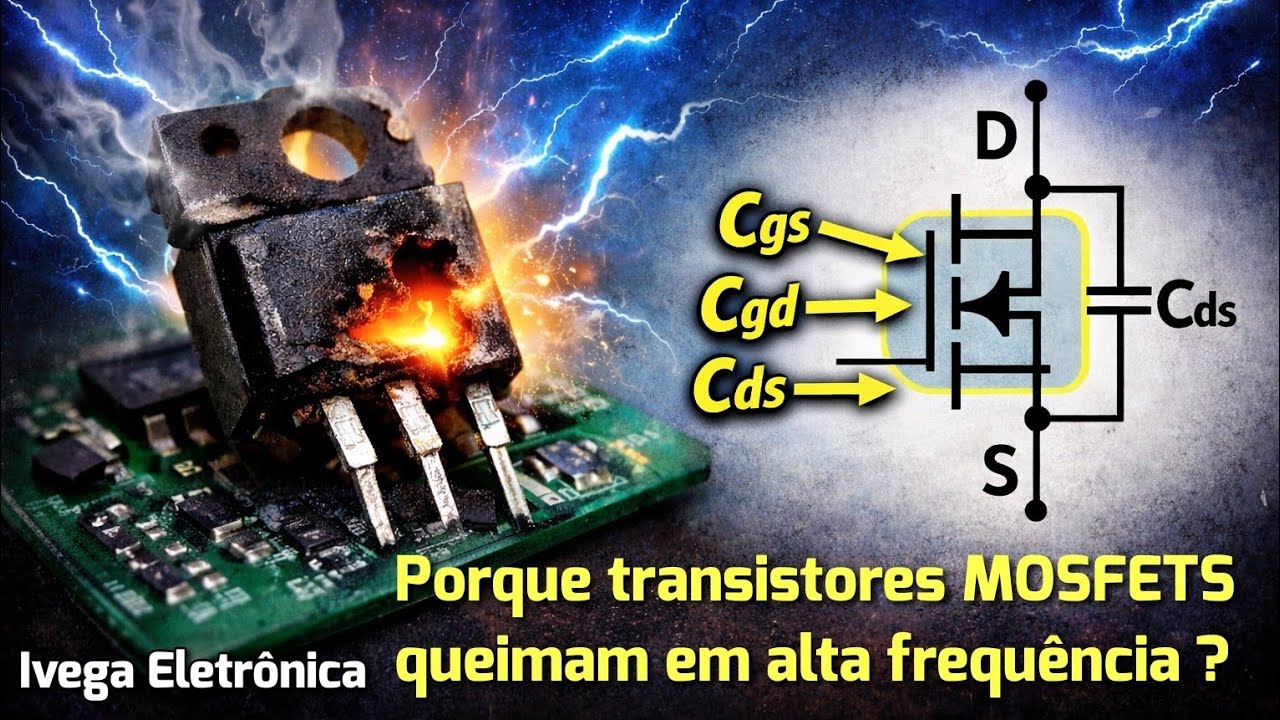 Por que transistores MOSFETs, queimam em Alta frequência, entenda porque isso acontece.