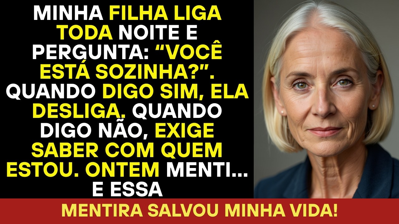 Minha filha liga toda noite perguntando se estou sozinha. Ontem menti… e essa mentira mudou tudo
