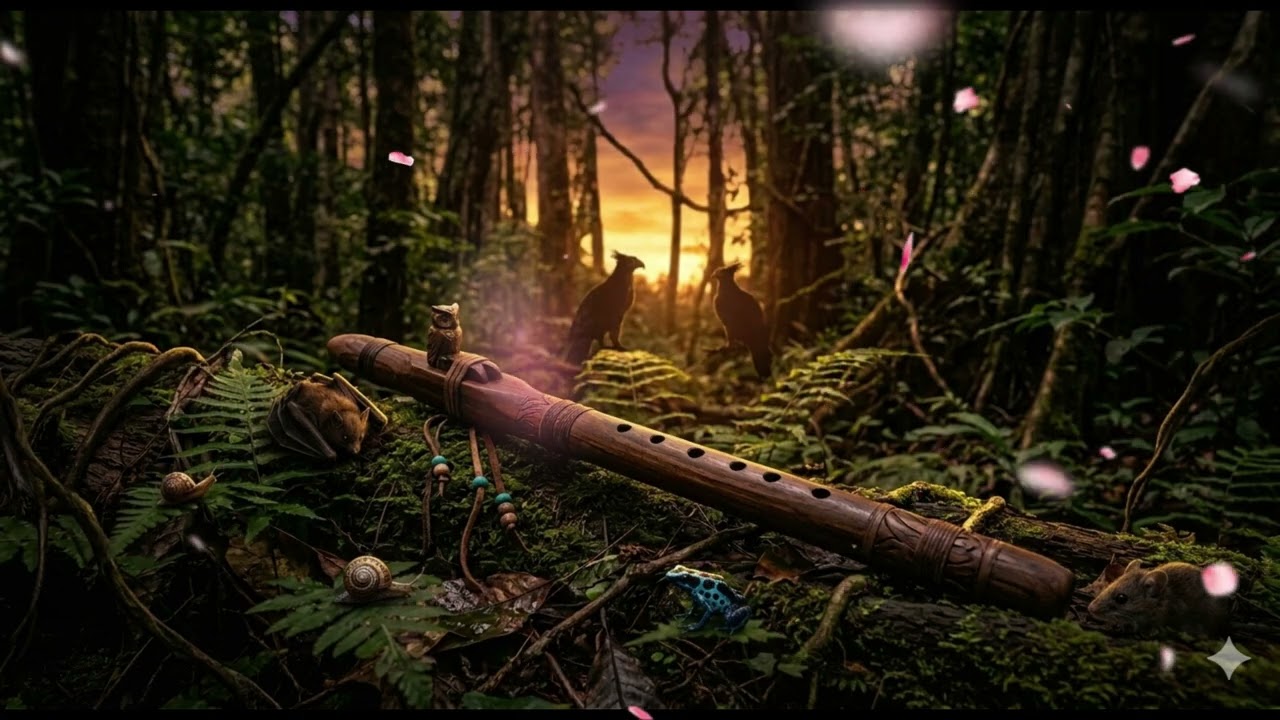 Extremely calming and spiritually cleansing. The flute remains the central focus at all times..