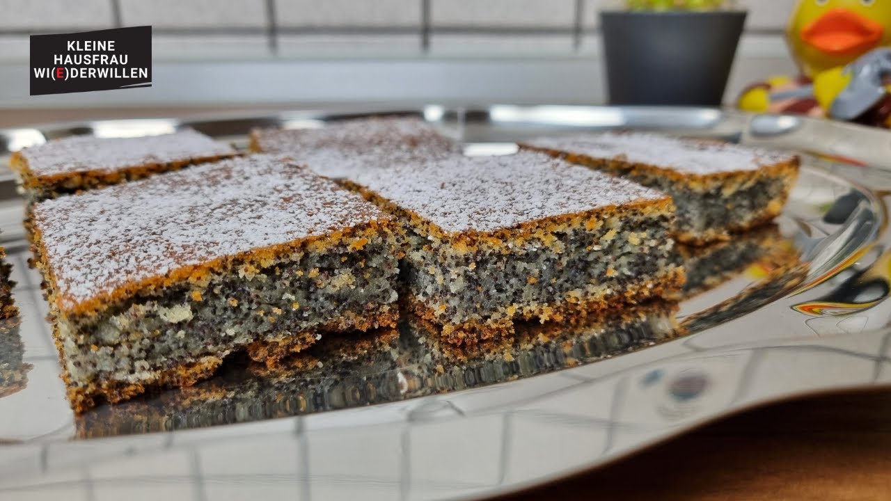 😍 Alle lieben diesen leckeren Mohnkuchen mit Joghurt (Becherkuchen) (Rezept) # 15
