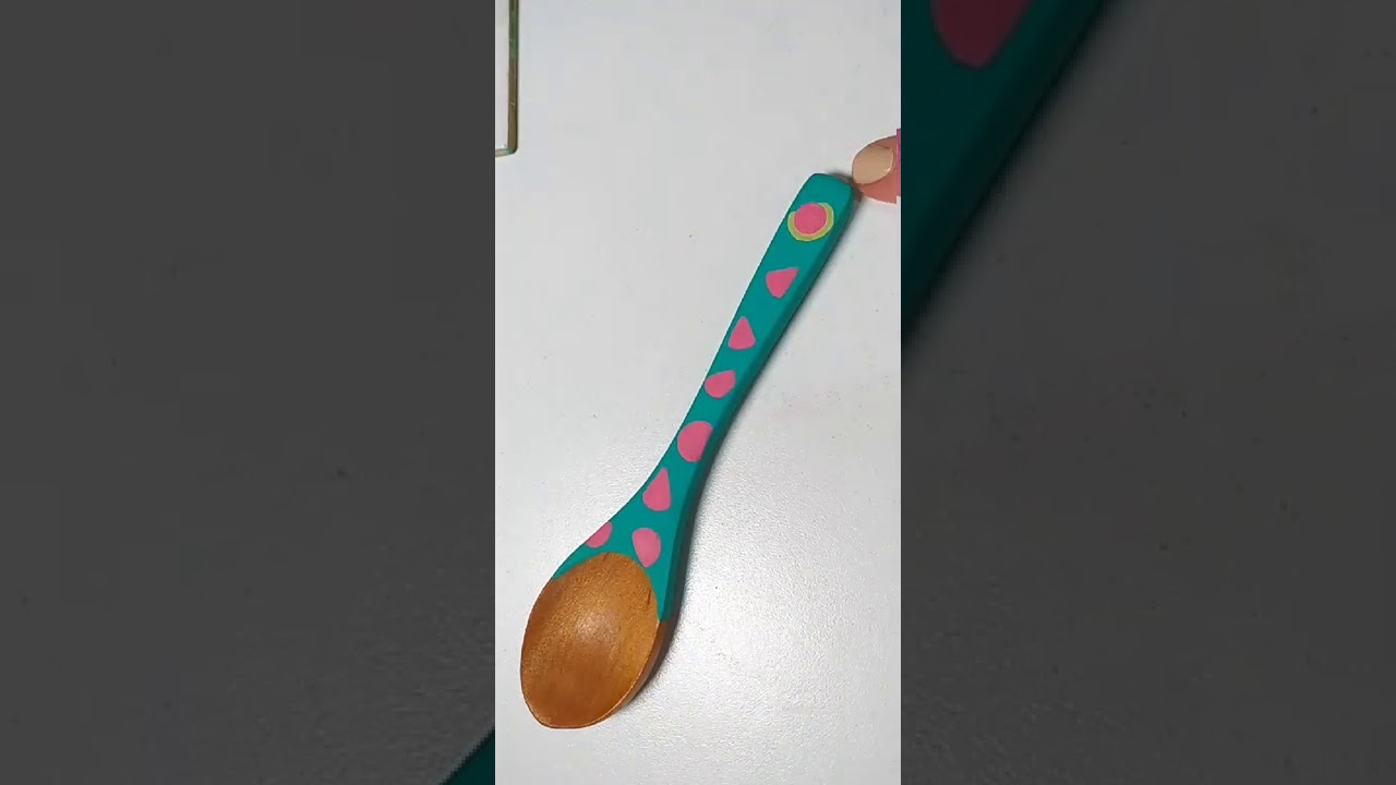 Cucharitas de madera pintadas a mano. Taller de pintura BARBY COUNTRY