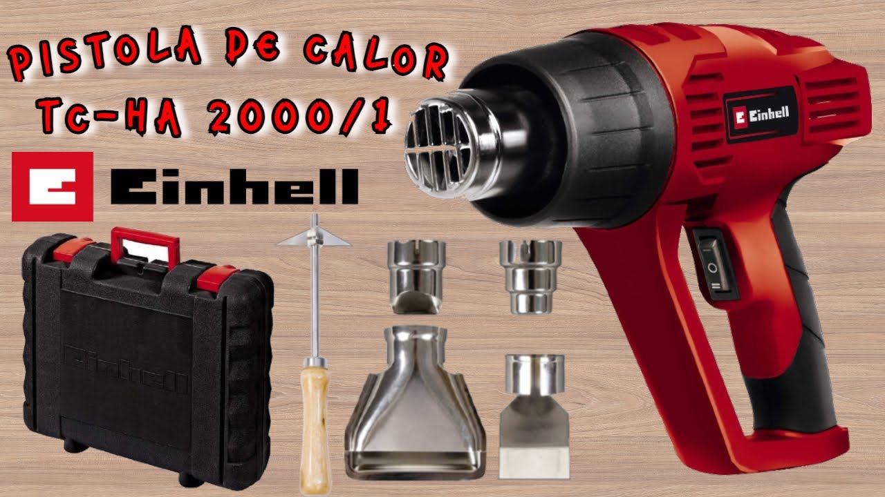 Pistola De Calor TH-HA 2000/1 1500w MARCA EINHELL. Pistola de aire Caliente. Pistola Térmica 4k 2021