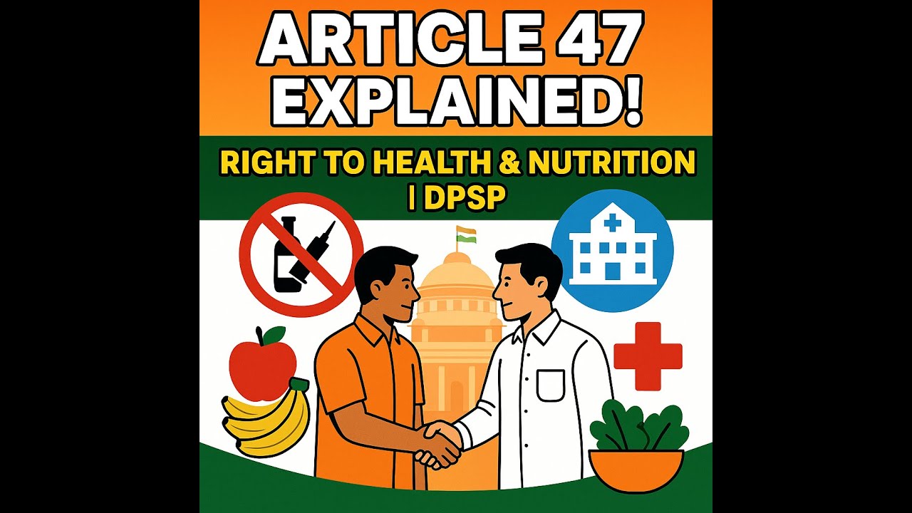 Article 47 Explained: Nutrition, Public Health & Prohibition | Directive Principles of India