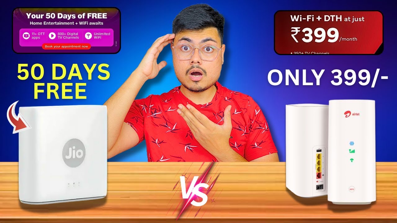 🔥 Jio Is Total Free - Jio Air Fiber VS Airtel Air Fiber - Which One Is Best In 2025