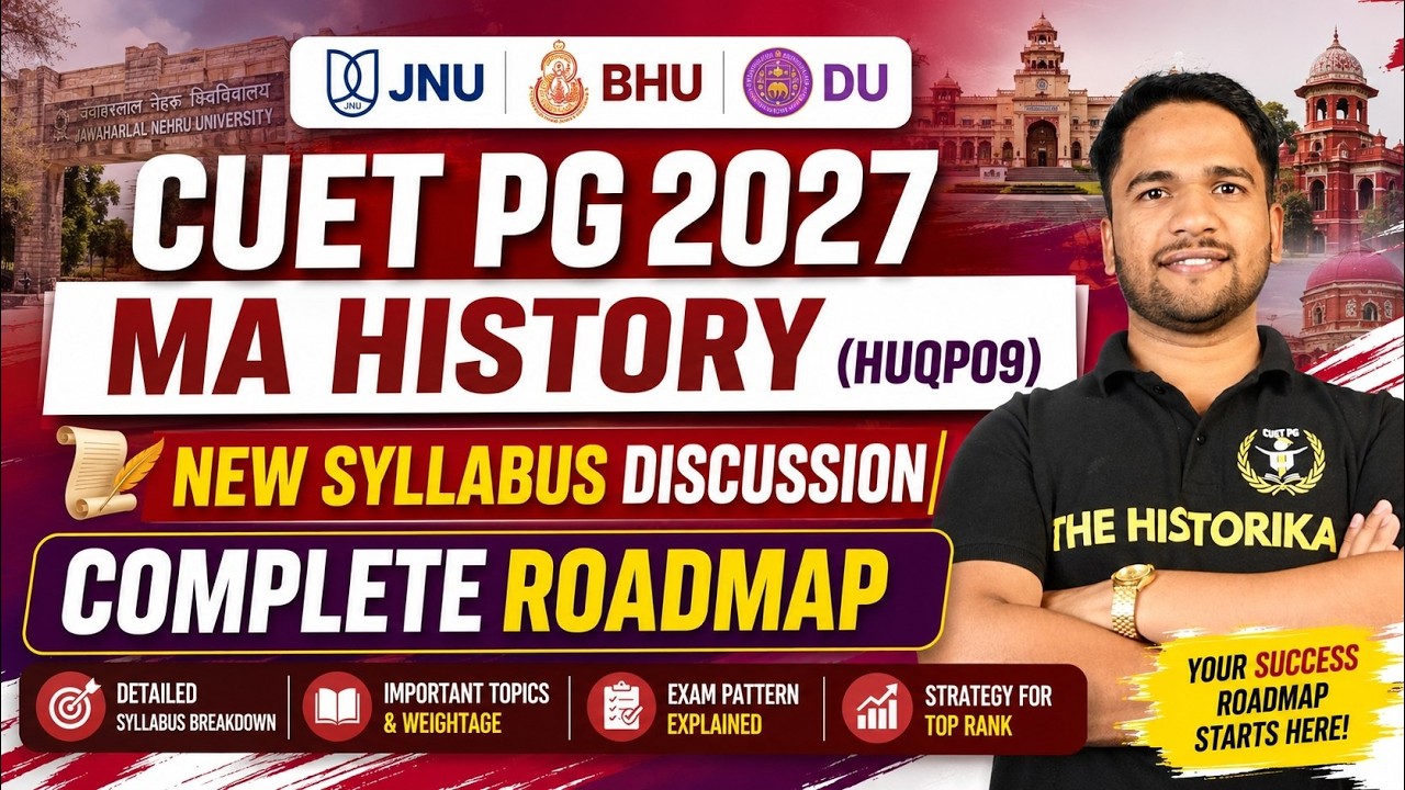 CUET PG 2027 | MA History Syllabus Discussion | Complete Strategy | by Basant Sir | The Historika