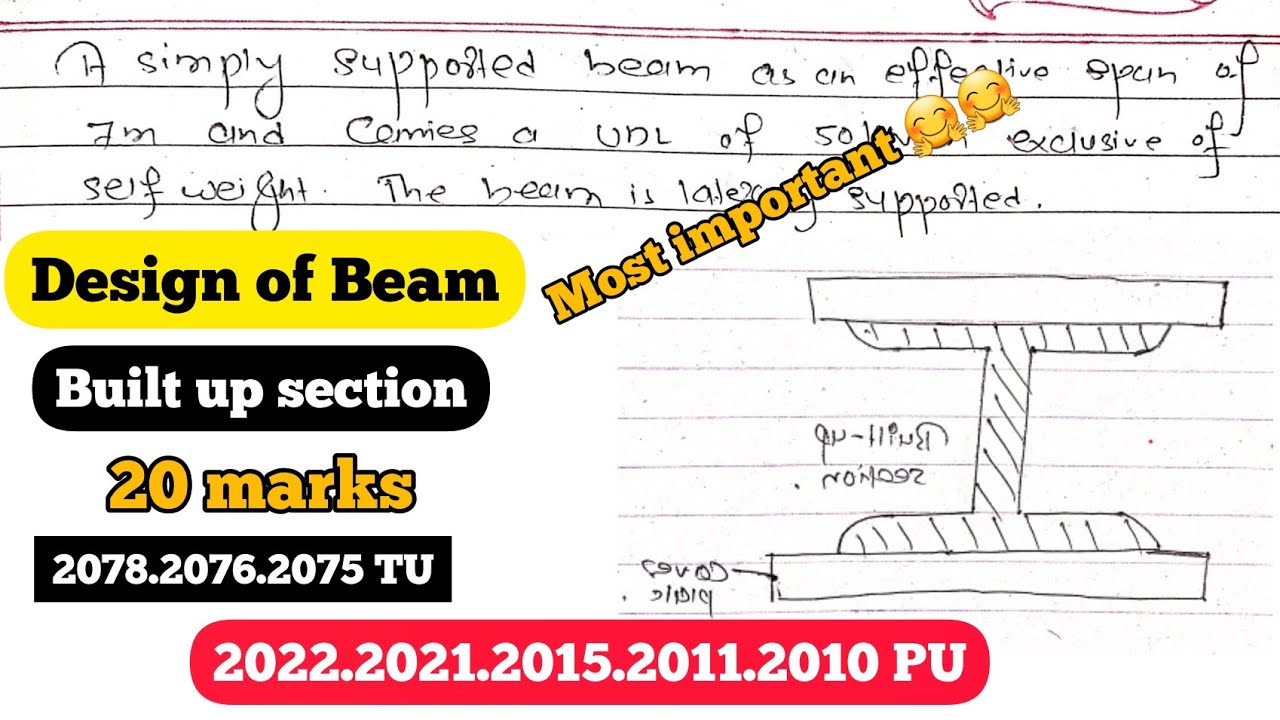 Built up Beam | Steel Numerical | 2022 .2018 PU