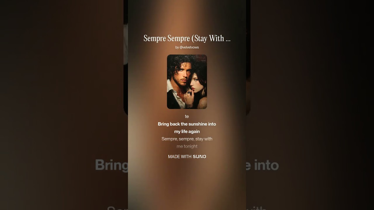 Sempre Sempre (Stay With Me Tonight) – I Keep on Calling You, My Heart… Data ♾️