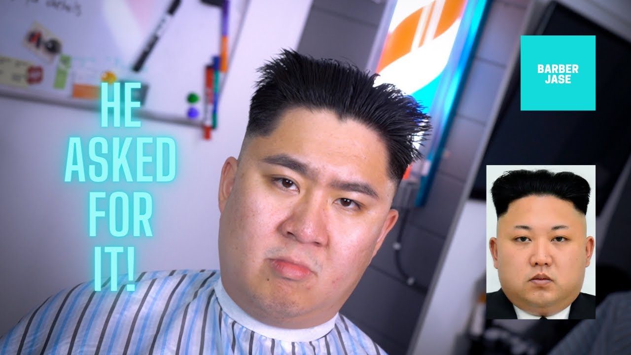Barber Gives Kim Jong-Un Haircut To Client!! | Barber Jase 🥢