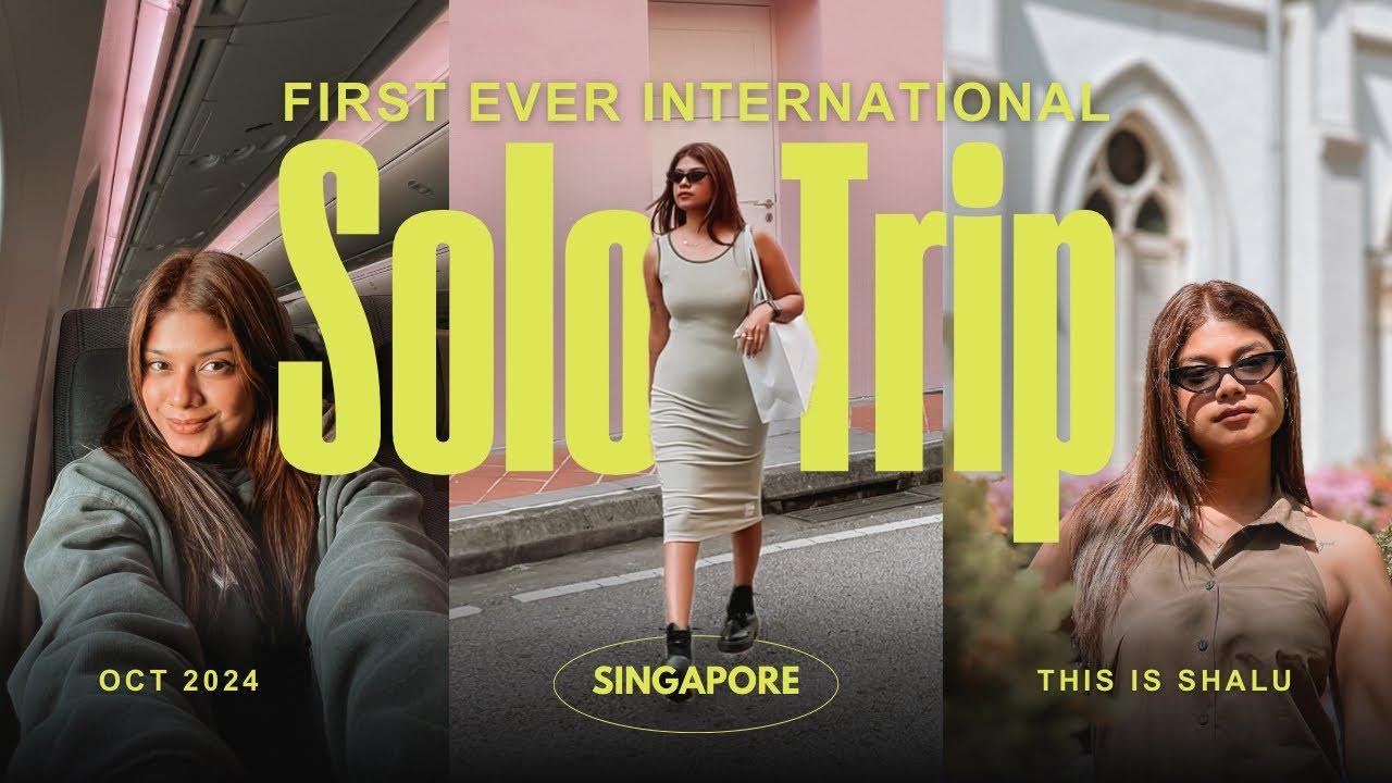 මගේ first solo trip එක ✈️🇸🇬 #singapore