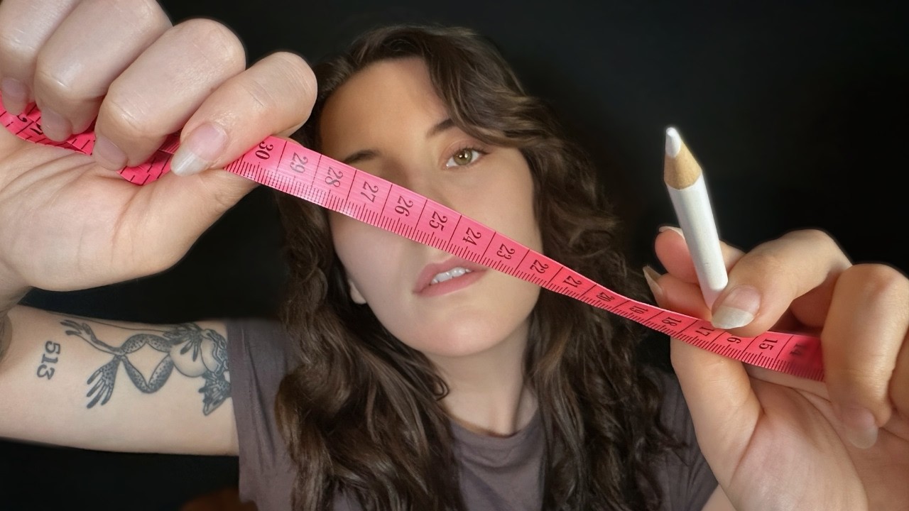 Face Measuring with Stapler Pictures ASMR
