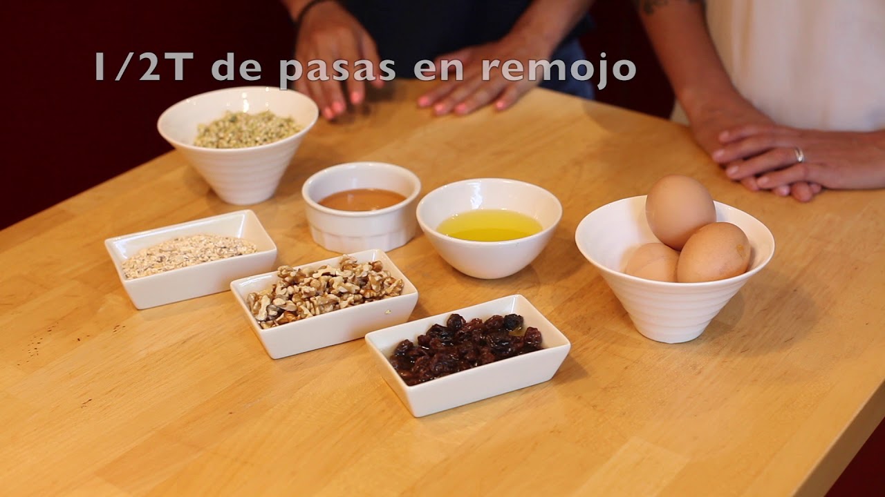 BIZCOCHO DE TRIGO SARRACENO Y PASAS