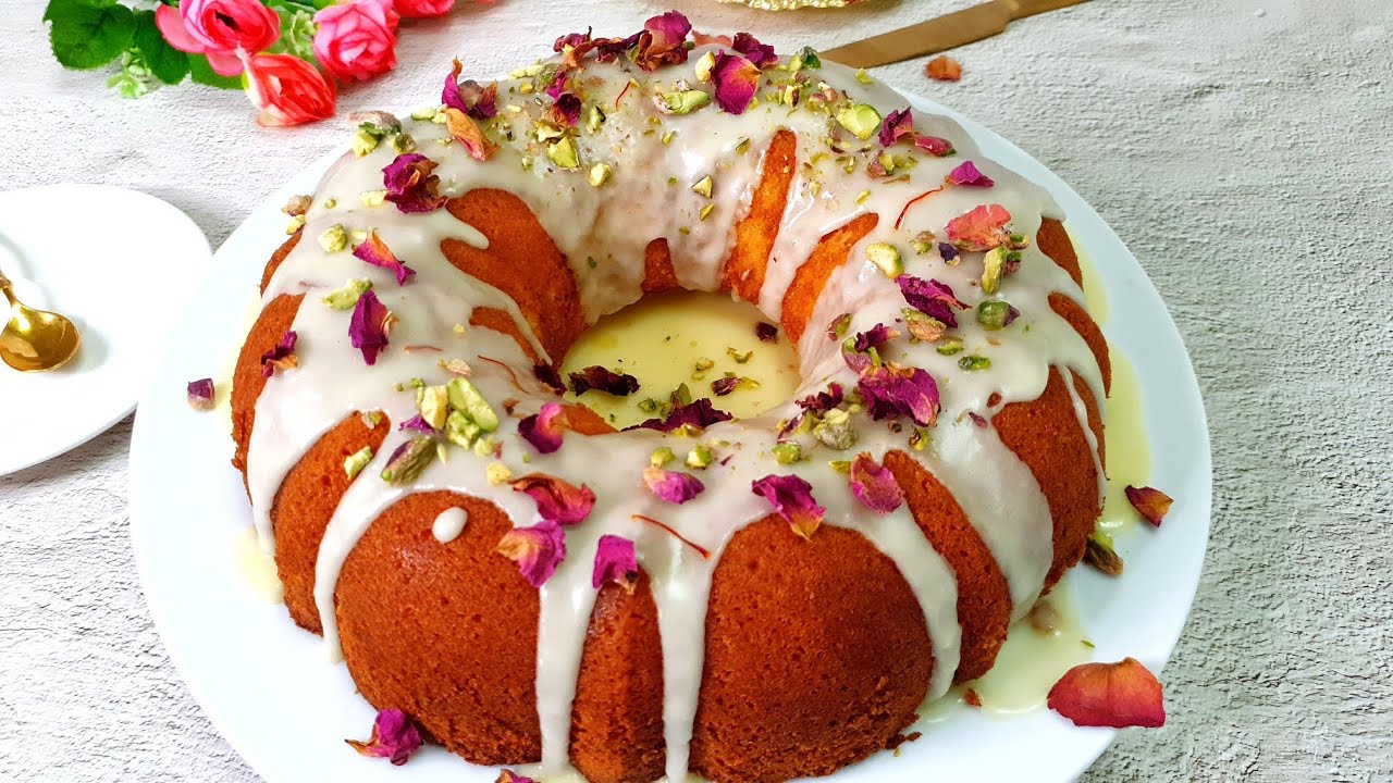 Special cake for new year |Gulab jamun flavoured Bundt Cake |Festive cake  recipe  #tasty #2022