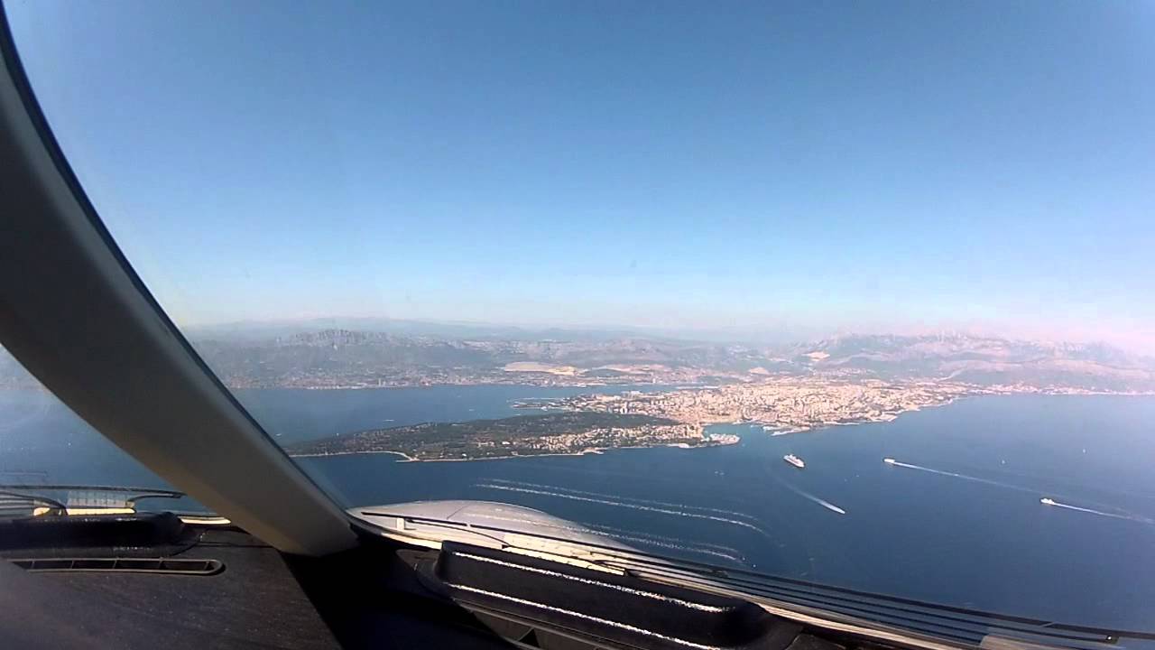 Visual Approach Anto RWY23 at Split Airport/LDSP Onboard Beechcraft Premier 1