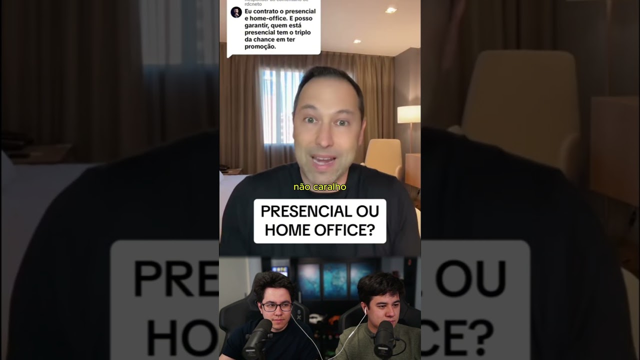 HOME OFFICE OU TRABALHO PRESENCIAL? #Shorts