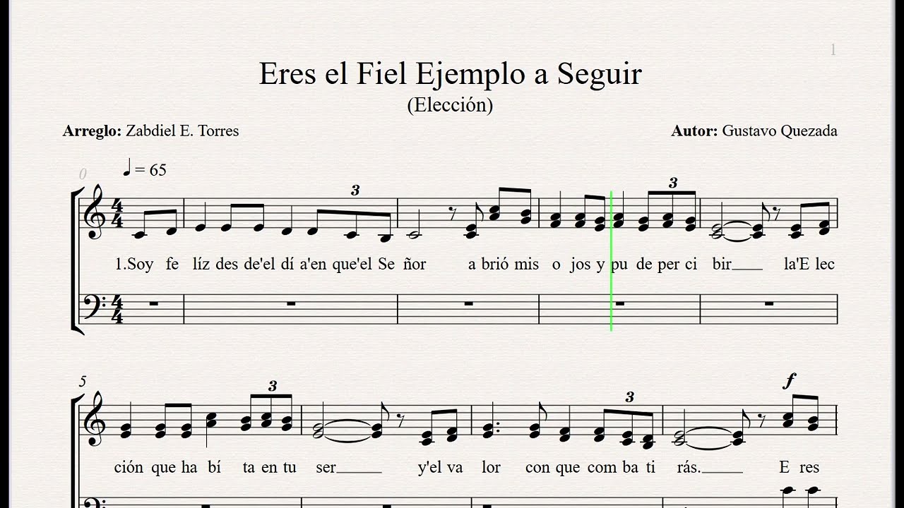 Eres El Fiel Ejemplo A Seguir - LLDM