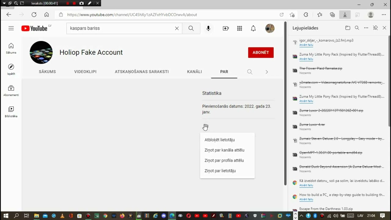 Don't Subscribe To 2nd Holiop Fake Account's Channel, Block, Report And Don't Communicate With Him