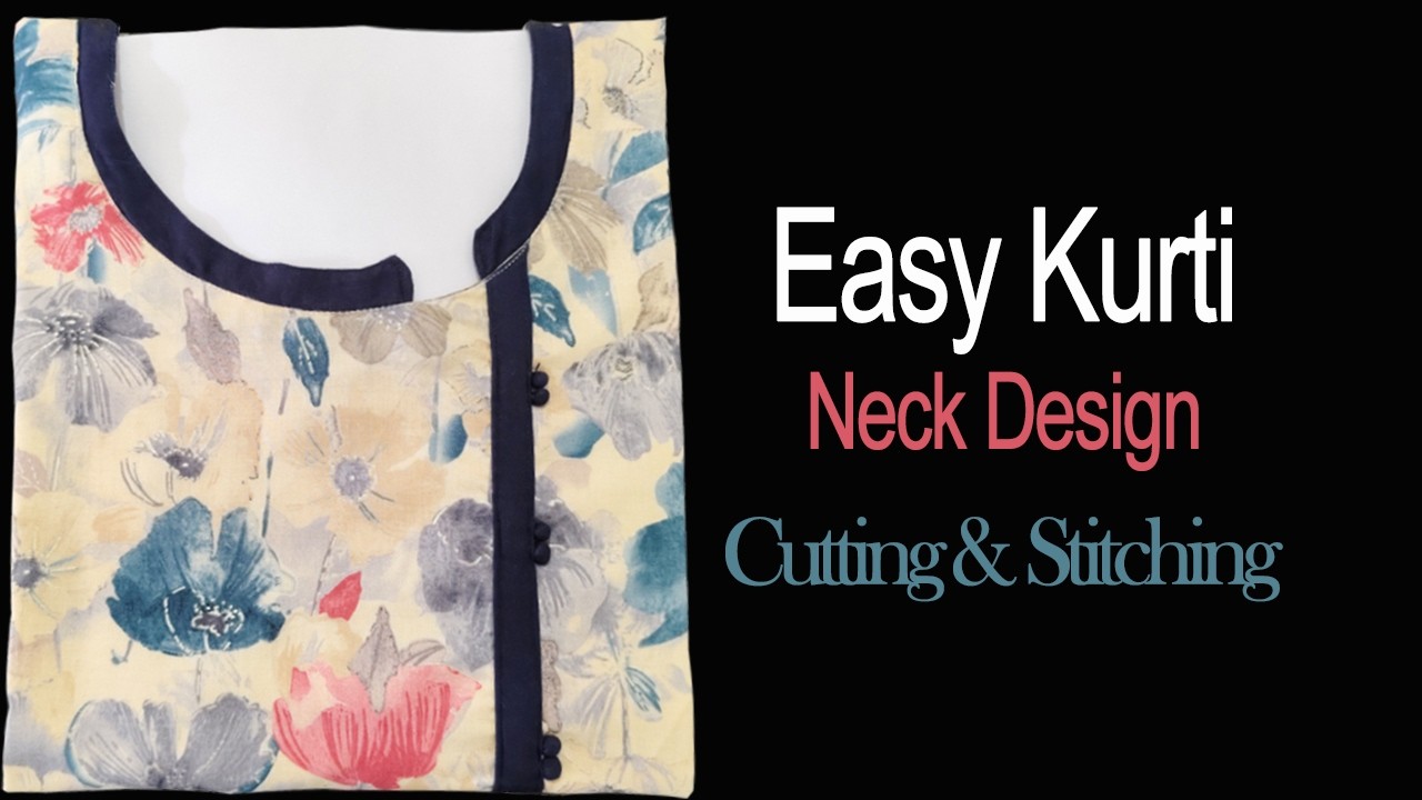 Easy kurti Neck Design in Malayalam