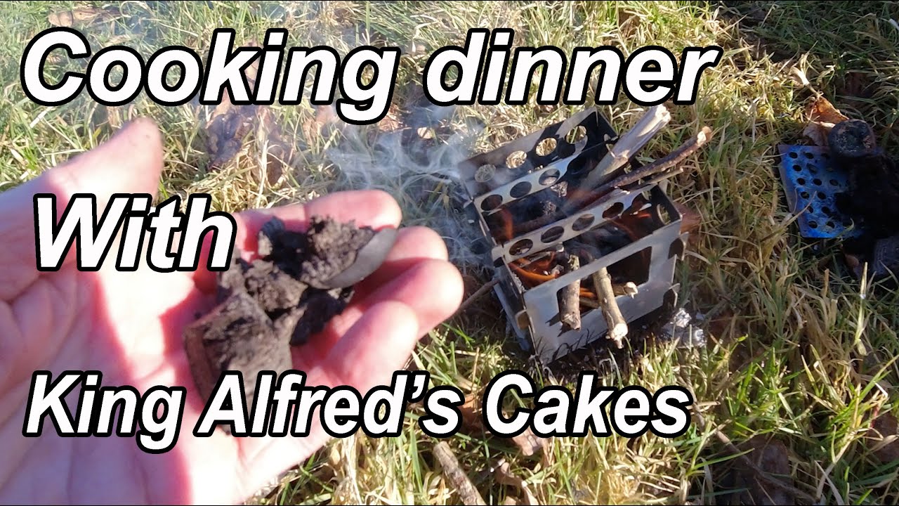 Walk to Clapham Wood Sussex from Highdown. Cooking dinner with King Alfred's cakes.
