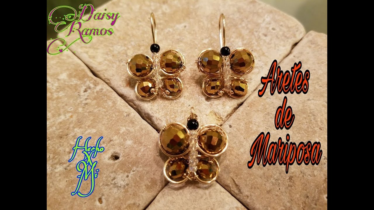Aretes de Mariposa, DIY Alambrismo