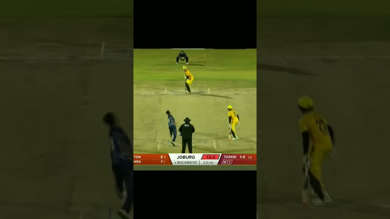 Zim Afro T10 League Taskin Ahmed Bolling #taskinahmed #cricket #shorts