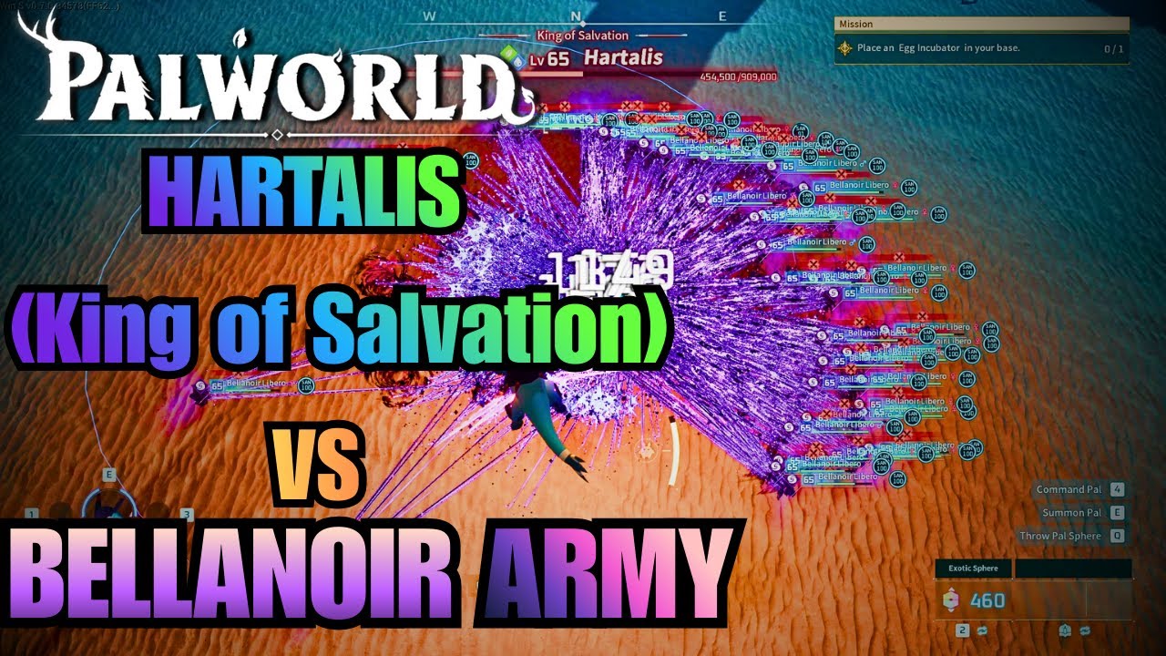 I Sent a Bellanoir Army Against HARTALIS : King Of Salvation I Palworld