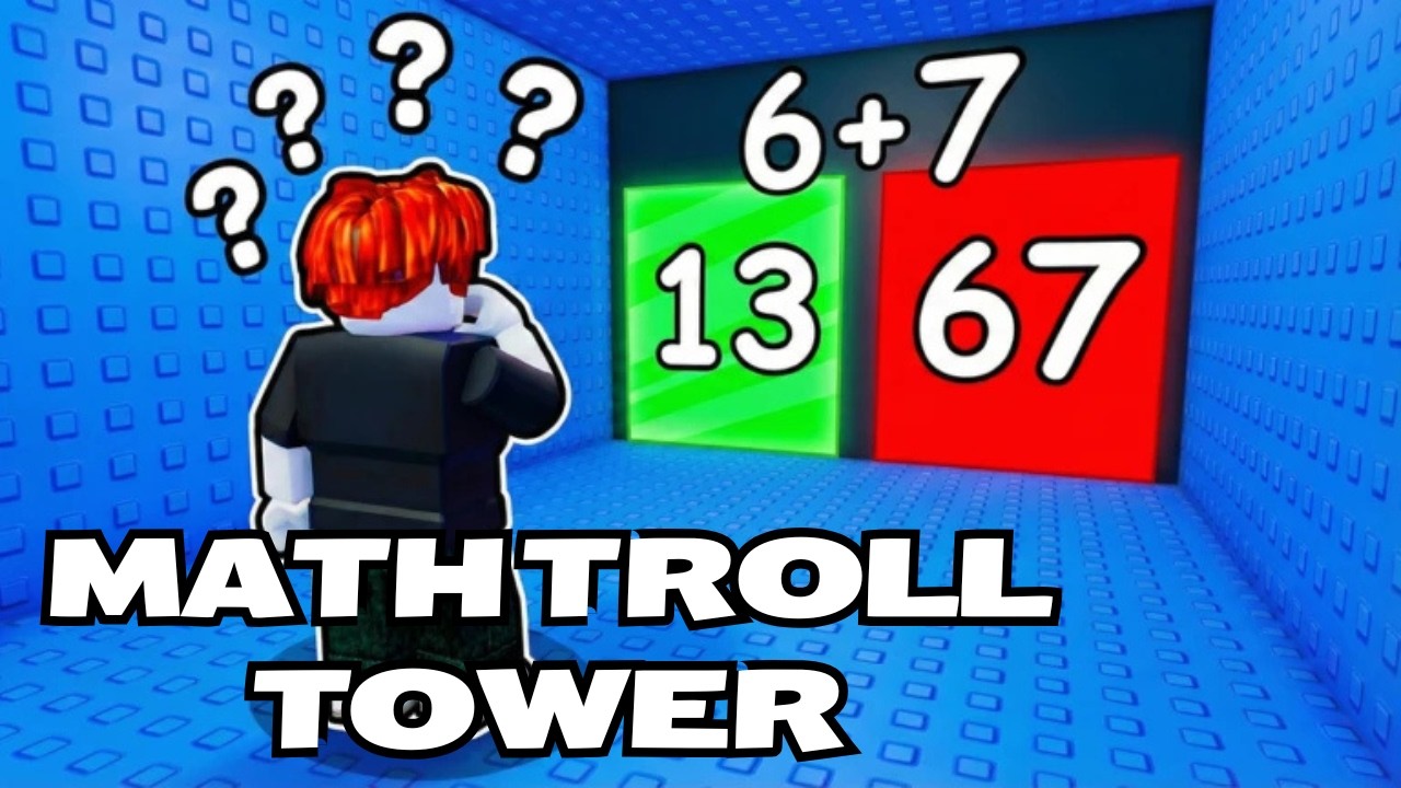Math Troll Tower in Roblox… Only Smart Players Survive 🤯📚