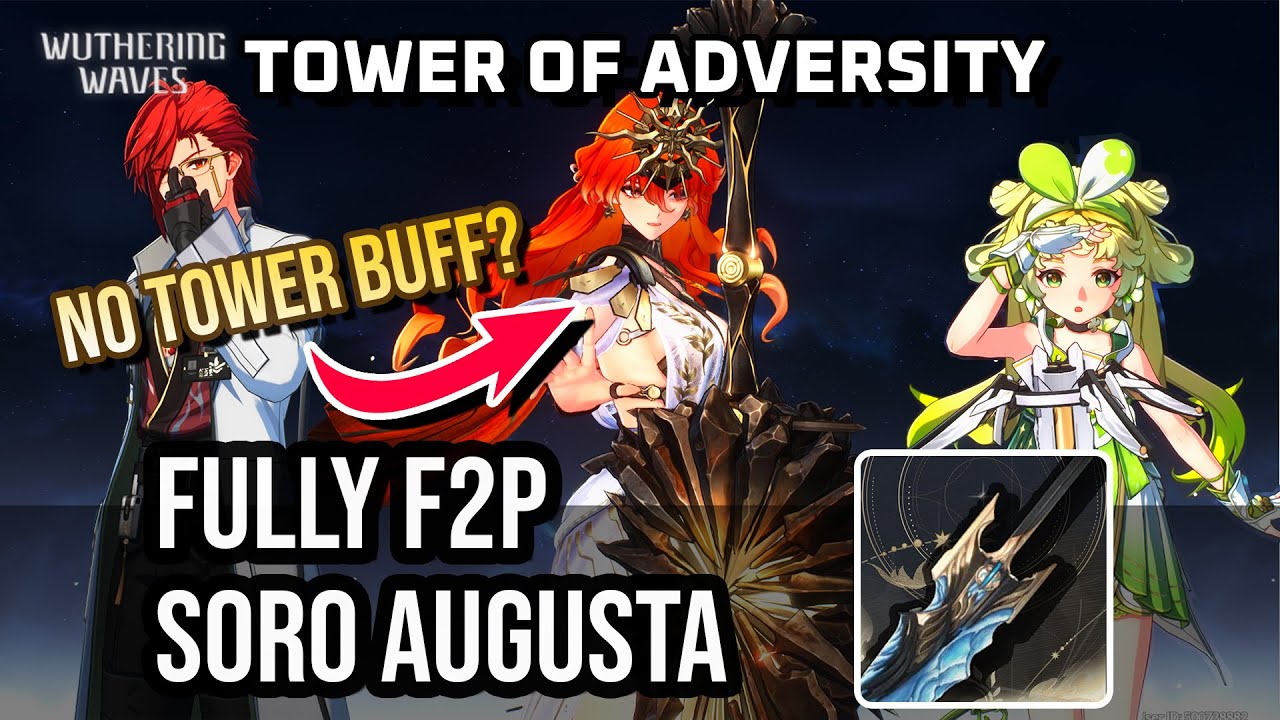 Is Augusta still good? | F2P Augusta Mortefi Verina | Tower of Adversity | Wuthering Waves