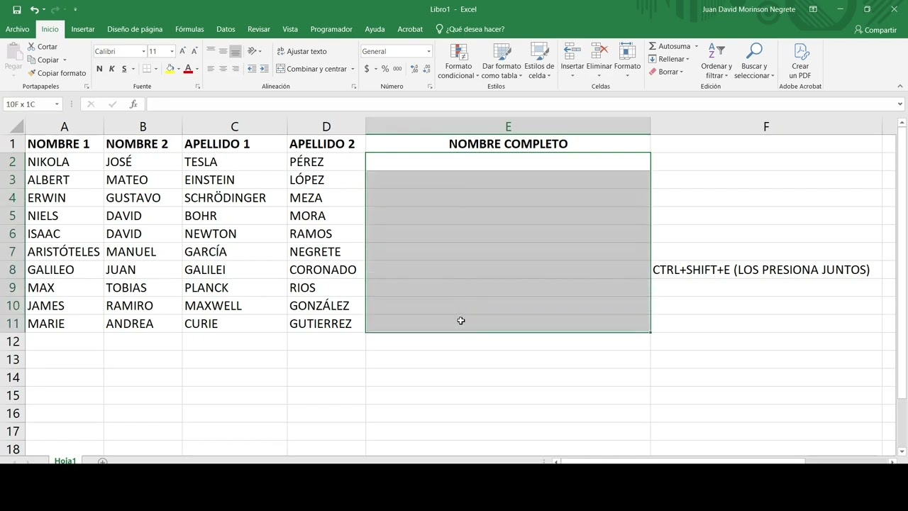 Relleno rápido en Excel: cómo completar datos automáticamente en segundos