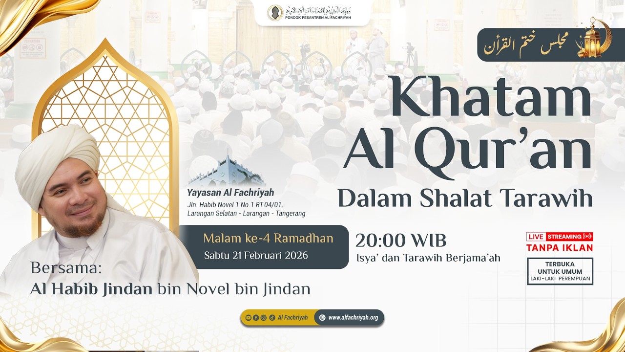 🔴LIVE Kajian Mawaid Al-Ramdhaniyah Al Habib Ali bin Muhammad Al Habsyi Malam Ke- 4 Ramadhan