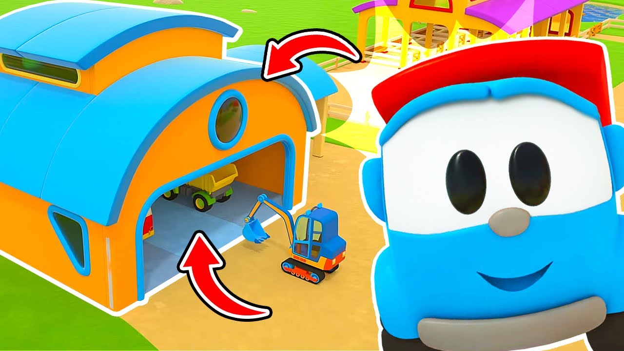 Leo the Truck sings a song about a house for cars and street vehicles for kids!