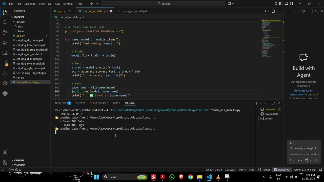 Cat vs Dog Image Classification using Machine Learning | Streamlit Project