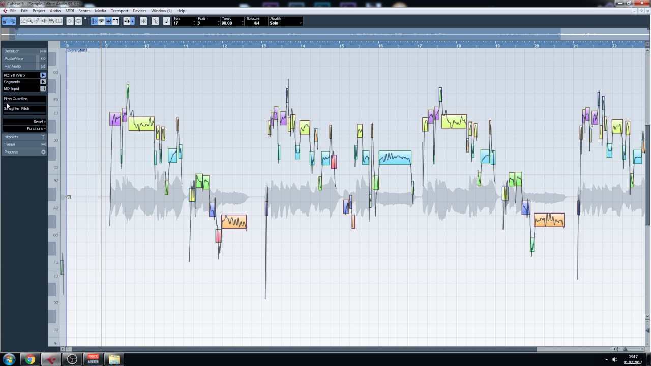 Cubase'de Detone olan sesi düzetlme (VariAudio)
