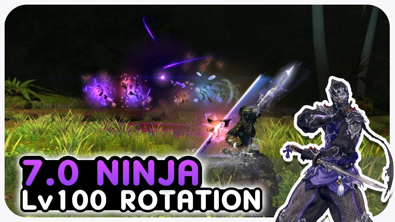 NINJA Level 100 Rotation Showcase | 2 Mins | Dawntrail Patch 7.0