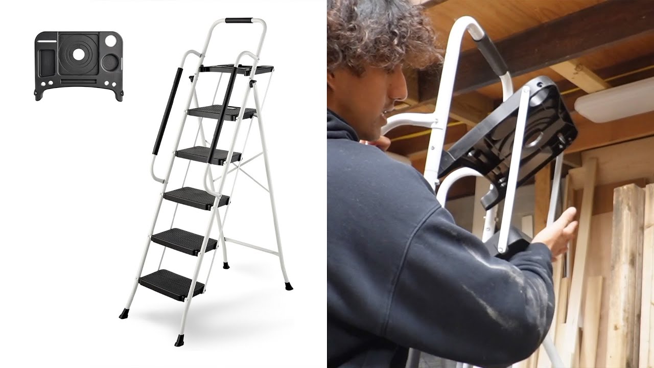 5 Step Folding Ladder with Handrails Review