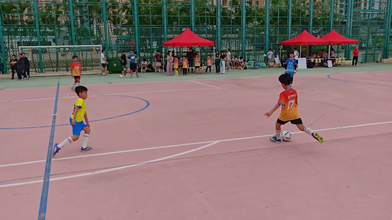 2026-3-1 INFINITY 五人足球賽 小學組 (盃賽) 百欣(橙) vs 方王錦全(黃) (4:0)