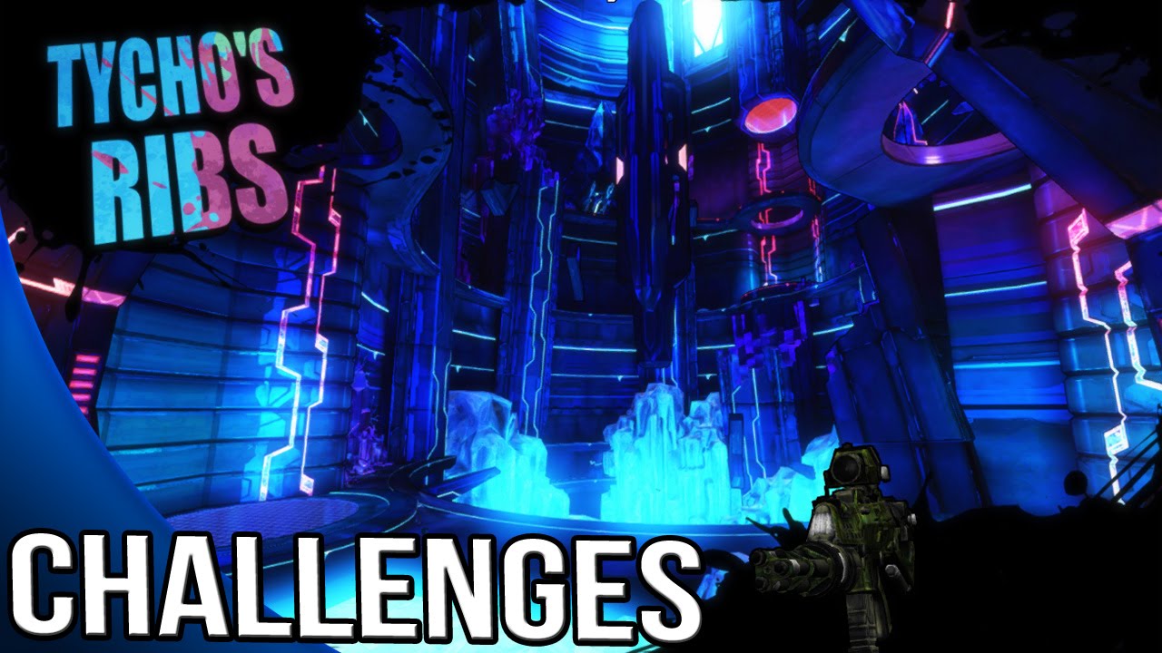 Borderlands The Pre Sequel - Tycho's Ribs Challenges - Symbols, Crystal skulls, ECHOES, shield door