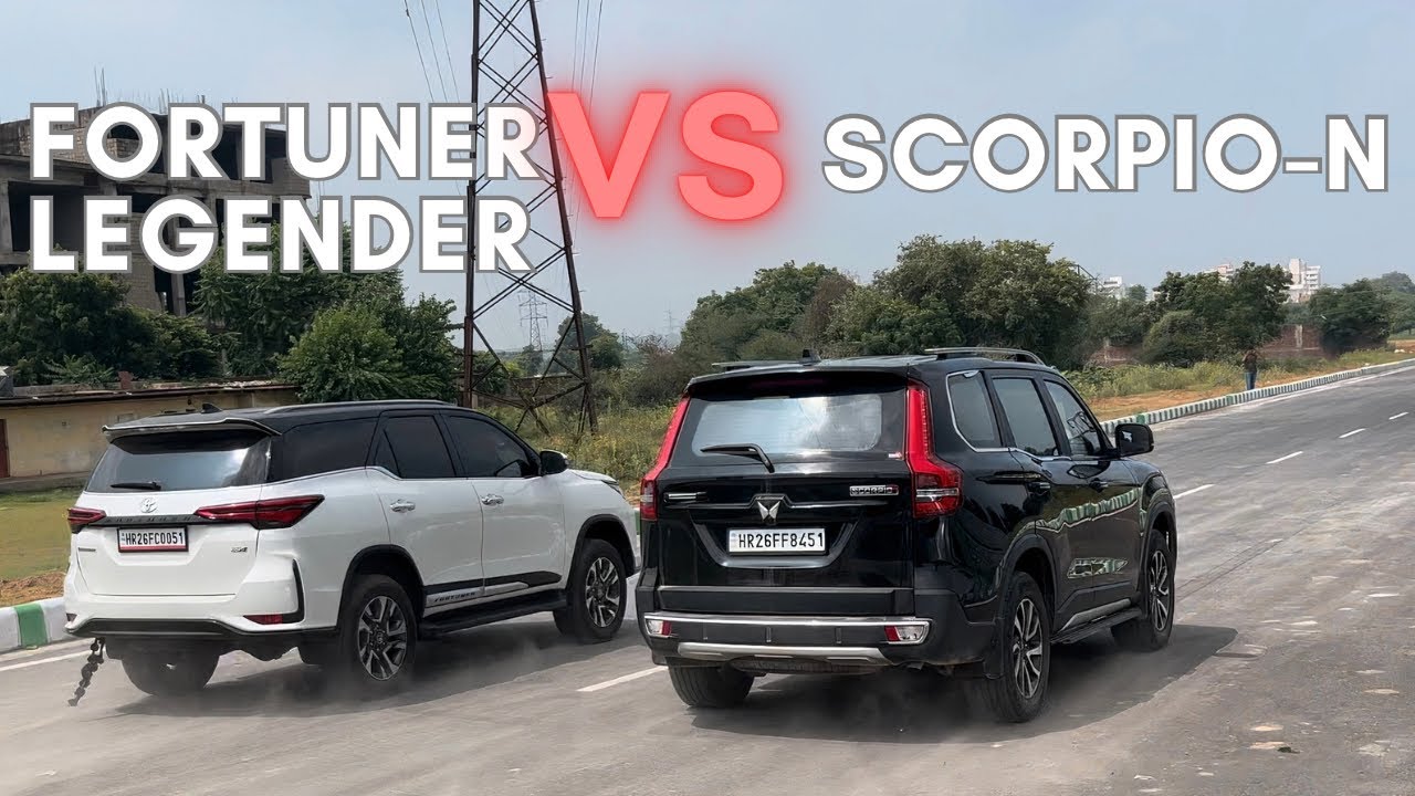 Scorpio N Vs Fortuner Legender Drag Race *Unbelievable Results*🔥