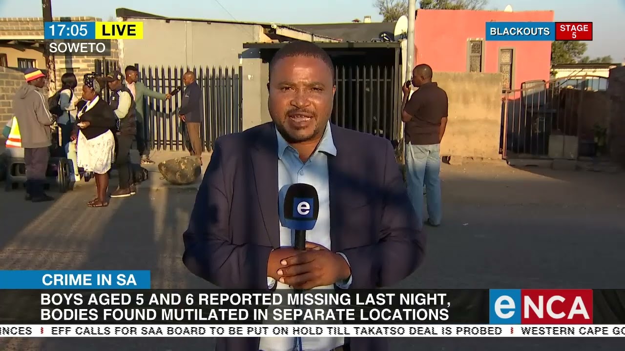 Bodies of two children found in Soweto