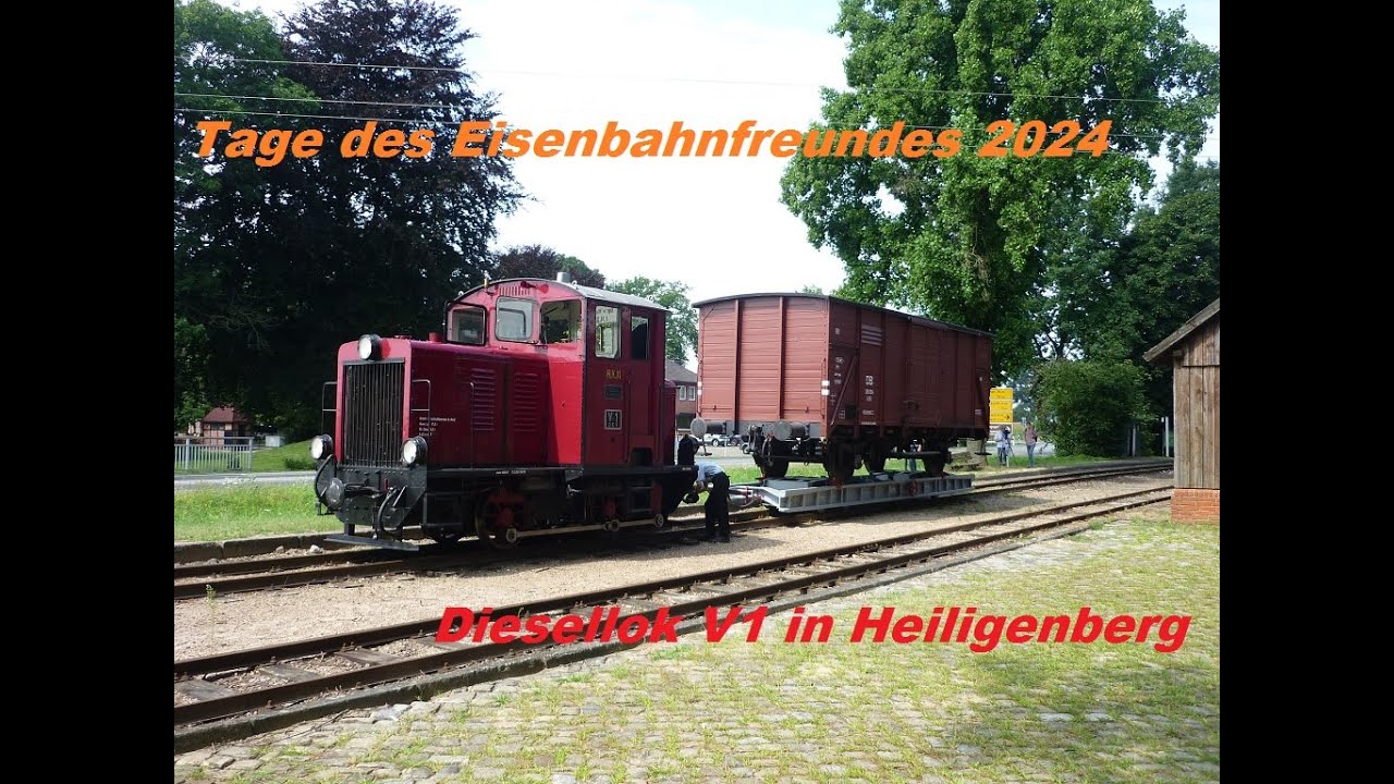 Tage des Eisenbahnfreundes 2024 Diesellok V1 in Heiligenberg